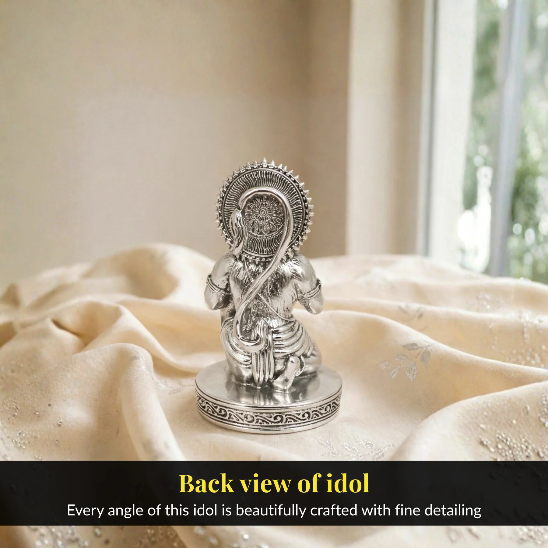 Hanuman Silver-Plated Idol - Image 5