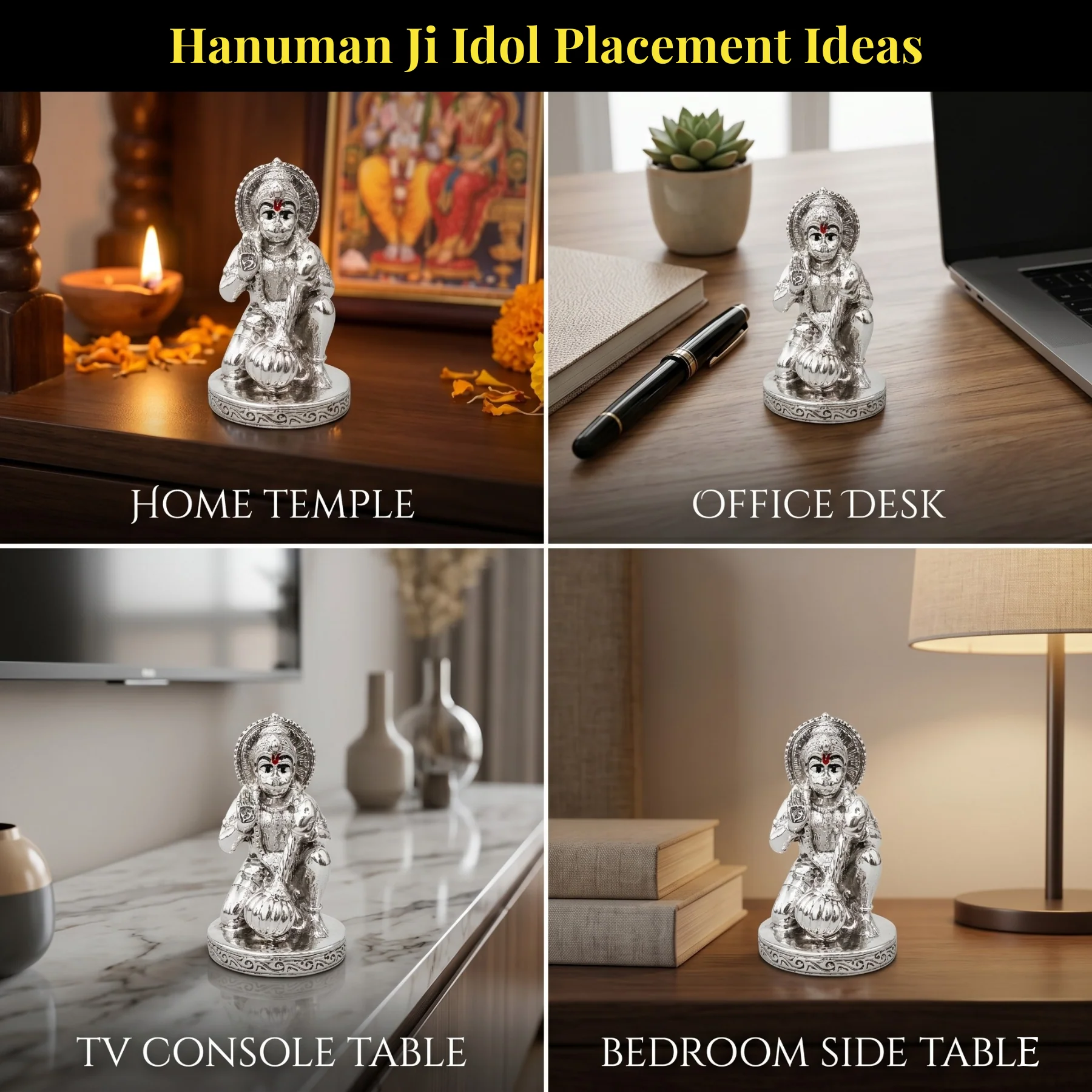 Hanuman Silver-Plated Idol - Image 7