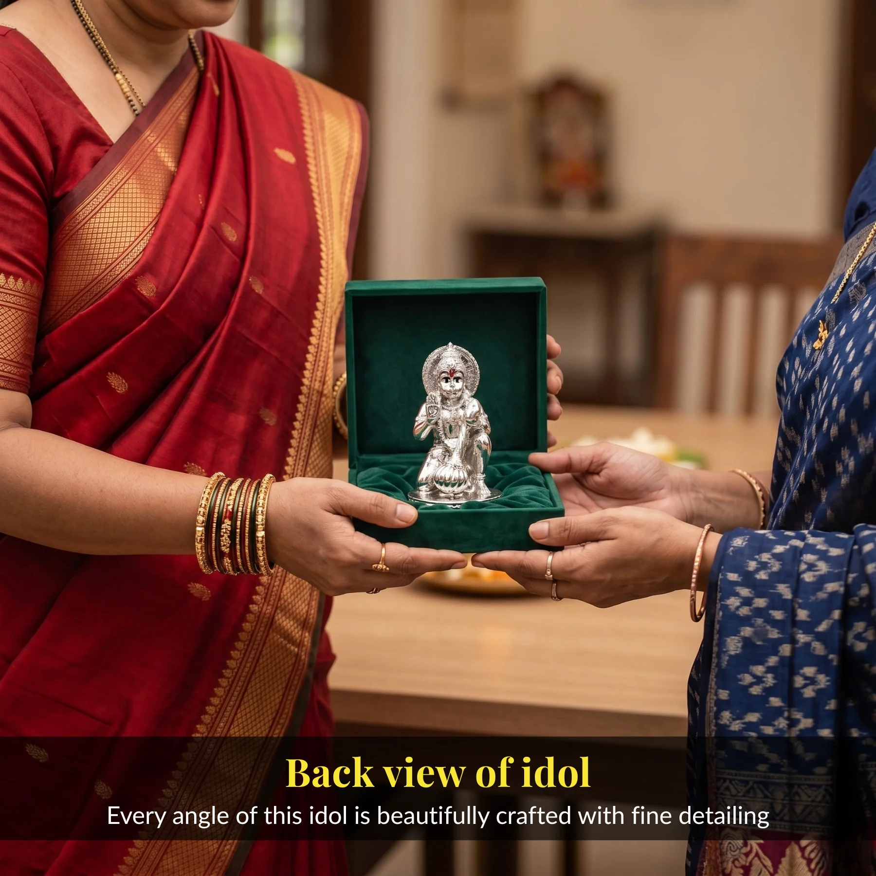 Hanuman Silver-Plated Idol - Image 9