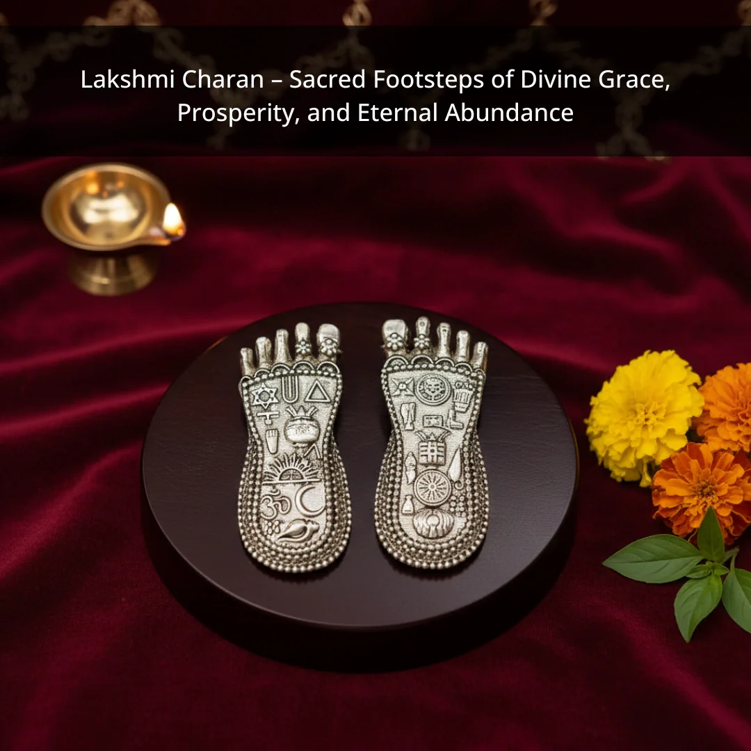 Lakshmi Charan Silver-Plated Idol - Image 4