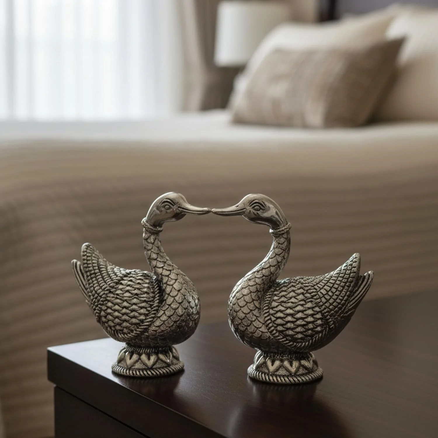 Mandarin Duck Silver-Plated Idol (4") - Image 5