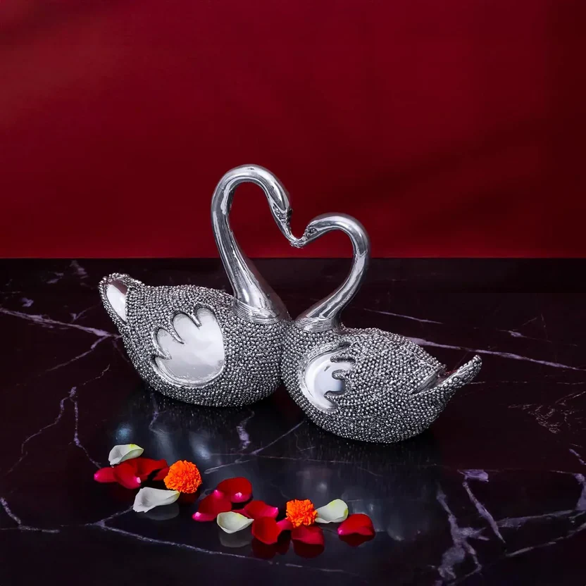 Lovebirds Pair Silver-Plated Idol (3.5") - Image 5