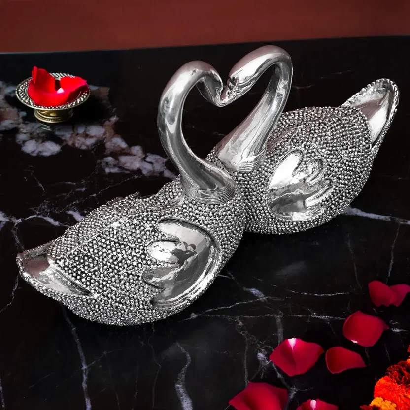 Lovebirds Pair Silver-Plated Idol (3.5") - Image 6
