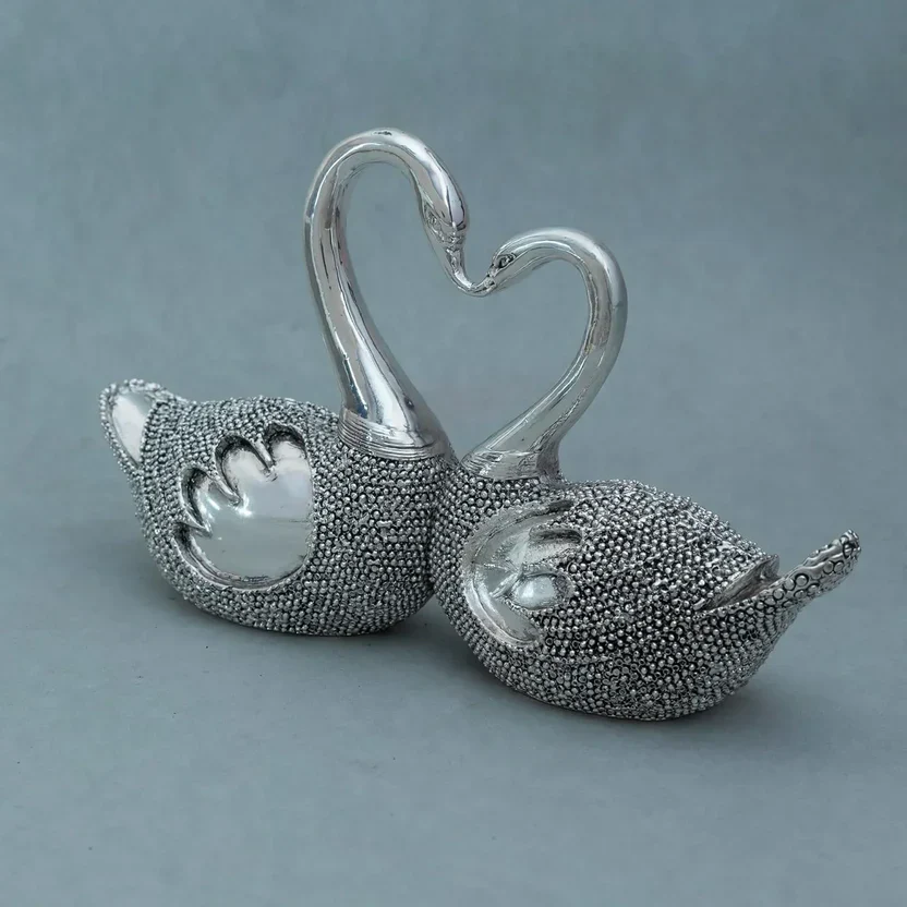 Lovebirds Pair Silver-Plated Idol (3.5") - Image 7