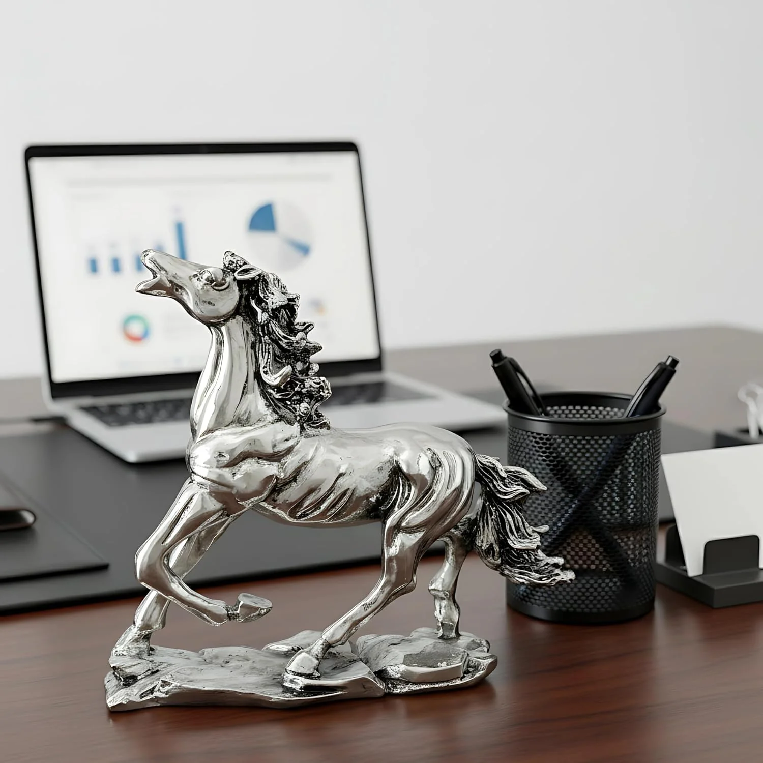 Running Horse Silver-Plated Statue (6") - Image 5