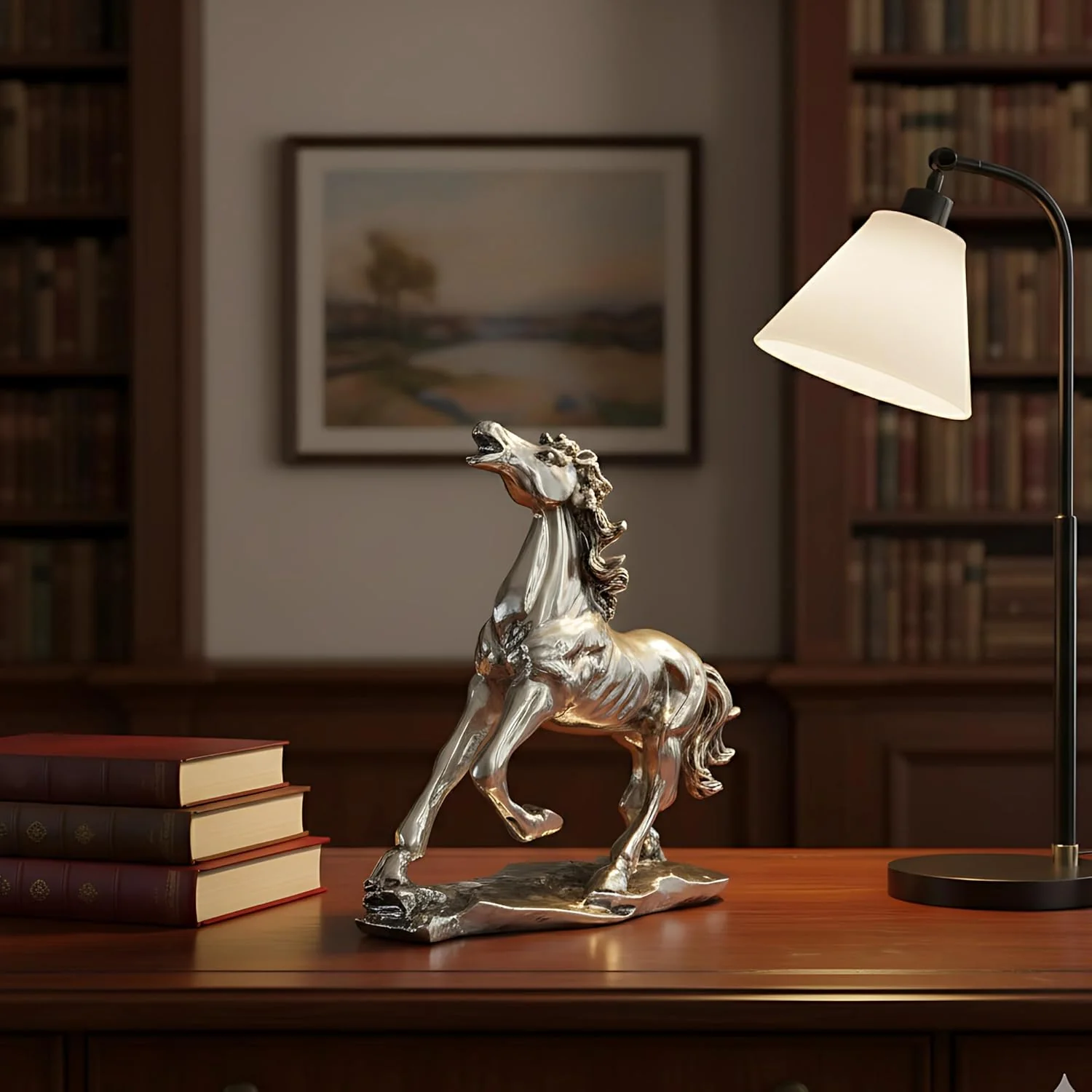 Running Horse Silver-Plated Statue (6") - Image 6