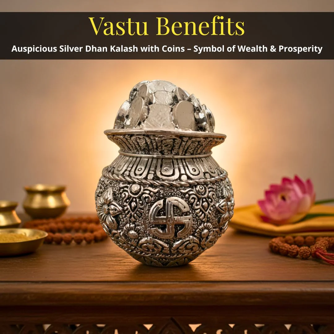 Silver Plated Kalash Khazana | 4.5 Inch - Image 4